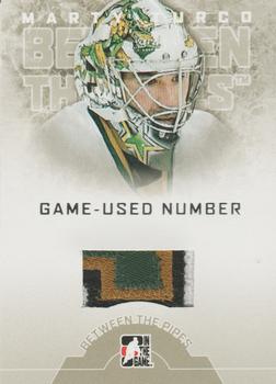 2008-09 In The Game Between The Pipes - Game-Used Numbers #GUN-40 Marty Turco  Front