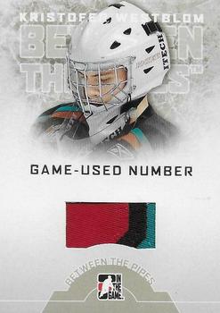 2008-09 In The Game Between The Pipes - Game-Used Numbers #GUN-43 Kristofer Westblom  Front