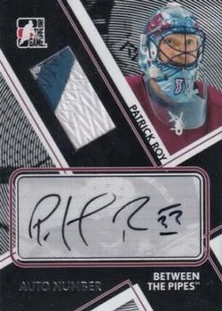 2008-09 In The Game Between The Pipes - Auto Numbers #AN-PR1 Patrick Roy  Front