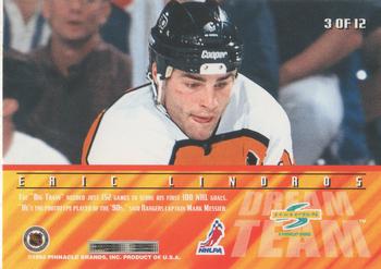 1995-96 Score - Dream Team #3 Eric Lindros Back