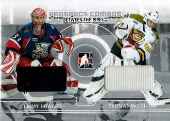 2008-09 In The Game Between The Pipes - Prospect Combos #PC-03 Jimmy Howard / Thomas McCollum  Front