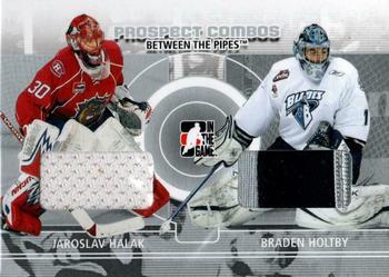 2008-09 In The Game Between The Pipes - Prospect Combos #PC-04 Jaroslav Halak / Braden Holtby  Front