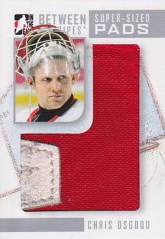 2008-09 In The Game Between The Pipes - Super-Sized Pads #SSP-08 Chris Osgood  Front