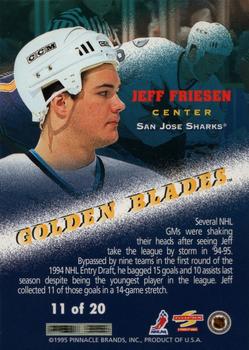 1995-96 Score - Golden Blades #11 Jeff Friesen Back