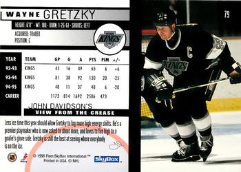 1995-96 SkyBox Impact #79 Wayne Gretzky Back