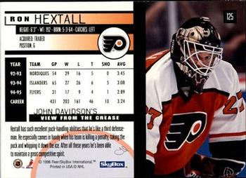 1995-96 SkyBox Impact #125 Ron Hextall Back