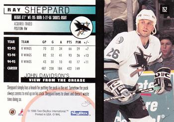 1995-96 SkyBox Impact #152 Ray Sheppard Back