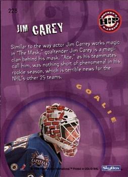 1995-96 SkyBox Impact #228 Jim Carey Back