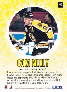 1995-96 SkyBox Impact #238 Cam Neely Back