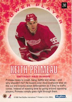 1995-96 SkyBox Impact #241 Keith Primeau Back