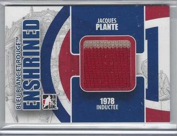 2008-09 In The Game Bleu Blanc et Rouge - Enshrined #E-08 Jacques Plante  Front