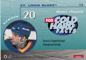 1995-96 SkyBox Impact - NHL on FOX #5 Denis Chasse Back