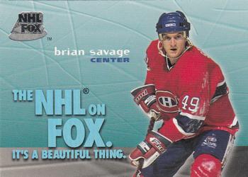 1995-96 SkyBox Impact - NHL on FOX #9 Brian Savage Front