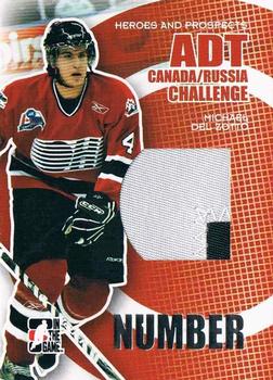 2008-09 In The Game Heroes and Prospects - ADT Canada/Russia Challenge Numbers #CRN-10 Michael Del Zotto  Front