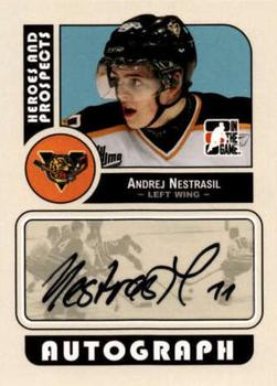 2008-09 In The Game Heroes and Prospects - Autographs #A-ANE Andrej Nestrasil  Front