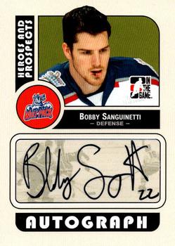 2008-09 In The Game Heroes and Prospects - Autographs #A-BSA Bob Sanguinetti  Front