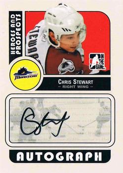 2008-09 In The Game Heroes and Prospects - Autographs #A-CS Chris Stewart  Front