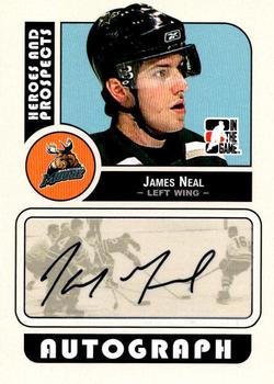 2008-09 In The Game Heroes and Prospects - Autographs #A-JN1 James Neal  Front