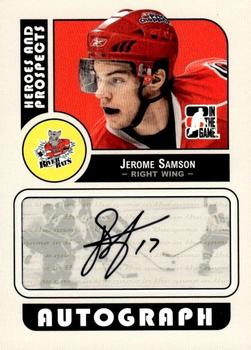 2008-09 In The Game Heroes and Prospects - Autographs #A-JSA Jerome Samson  Front