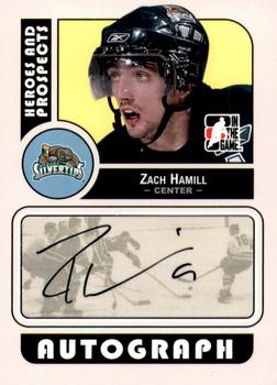 2008-09 In The Game Heroes and Prospects - Autographs #A-ZH Zach Hamill  Front