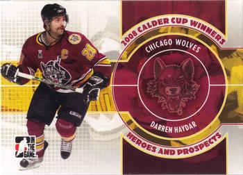 2008-09 In The Game Heroes and Prospects - Calder Cup Winners #CC-02 Darren Haydar  Front