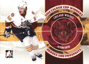 2008-09 In The Game Heroes and Prospects - Calder Cup Winners #CC-01 Jason Krog  Front