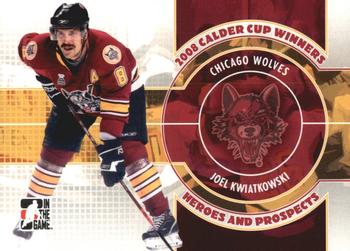 2008-09 In The Game Heroes and Prospects - Calder Cup Winners #CC-03 Joel Kwiatkowski  Front