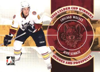2008-09 In The Game Heroes and Prospects - Calder Cup Winners #CC-07 Jesse Schultz  Front