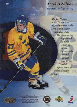 1995-96 SP #185 Marcus Nilson Back