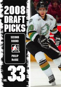 2008-09 In The Game Heroes and Prospects - Draft Picks #DP-17 Philip McRae Front