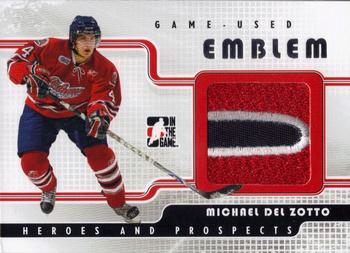 2008-09 In The Game Heroes and Prospects - Emblems #GUE-12 Michael Del Zotto  Front