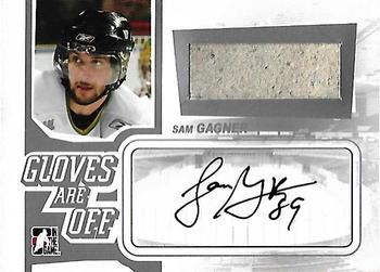 2008-09 In The Game Heroes and Prospects - Gloves Are Off Memorabilia Autographs #GAO-SG Sam Gagner  Front