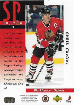 1995-96 SP - Holoview #FX3 Chris Chelios Back