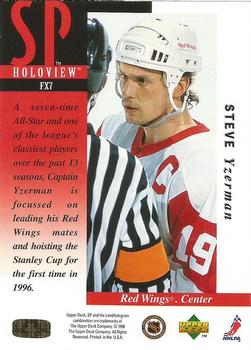1995-96 SP - Holoview #FX7 Steve Yzerman Back