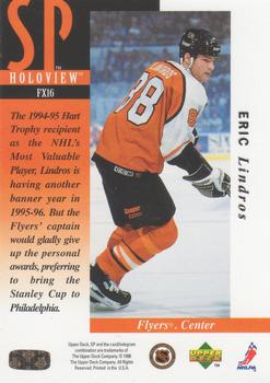 1995-96 SP - Holoview #FX16 Eric Lindros Back