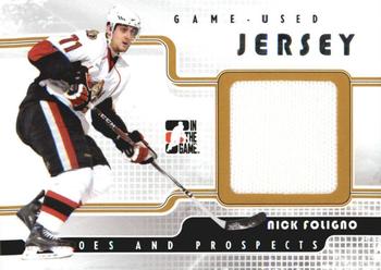 2008-09 In The Game Heroes and Prospects - Jerseys #GUJ-07 Nick Foligno  Front
