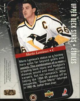 1995-96 SP - Stars / Etoiles #E22 Mario Lemieux Back