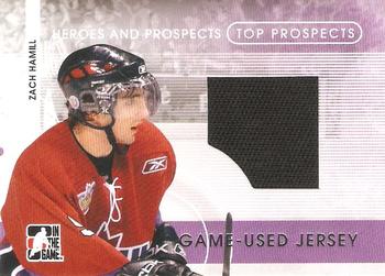 2008-09 In The Game Heroes and Prospects - Top Prospects Jerseys #TPJ-06 Zach Hamill  Front