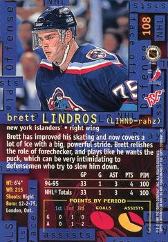 1995-96 Stadium Club #108 Brett Lindros Back