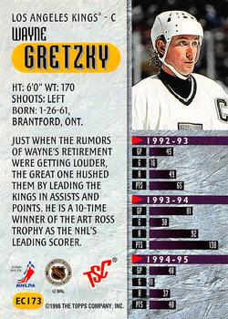 1995-96 Stadium Club #EC173 Wayne Gretzky Back