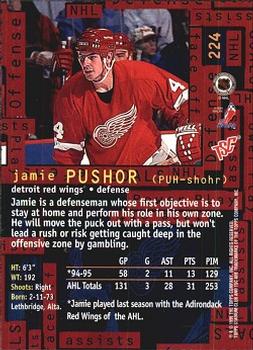 1995-96 Stadium Club #224 Jamie Pushor Back