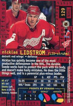 1995-96 Stadium Club #129 Nicklas Lidstrom Back