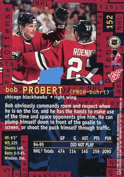 1995-96 Stadium Club #152 Bob Probert Back