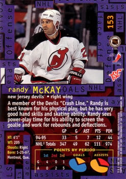1995-96 Stadium Club #153 Randy McKay Back
