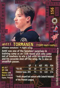 1995-96 Stadium Club #156 Antti Tormanen Back