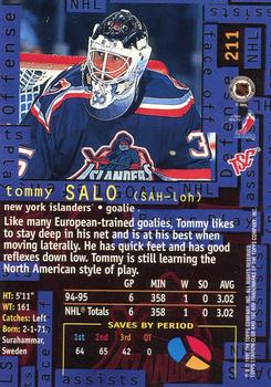 1995-96 Stadium Club #211 Tommy Salo Back