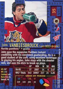 1995-96 Stadium Club #35 John Vanbiesbrouck Back