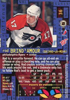 1995-96 Stadium Club #36 Rod Brind'Amour Back