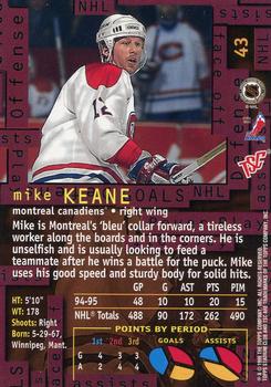 1995-96 Stadium Club #43 Mike Keane Back