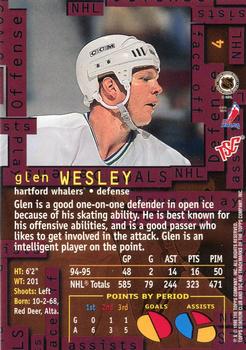 1995-96 Stadium Club #4 Glen Wesley Back